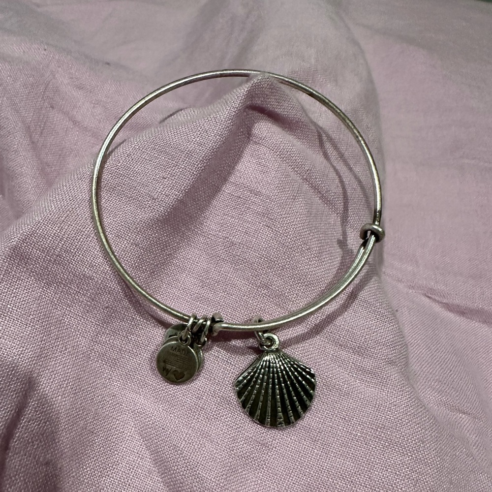 Alex and Ani Sea Shell Charm Bangle (Adjustable)